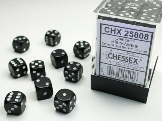 12mm D6 Dice Block: Opaque