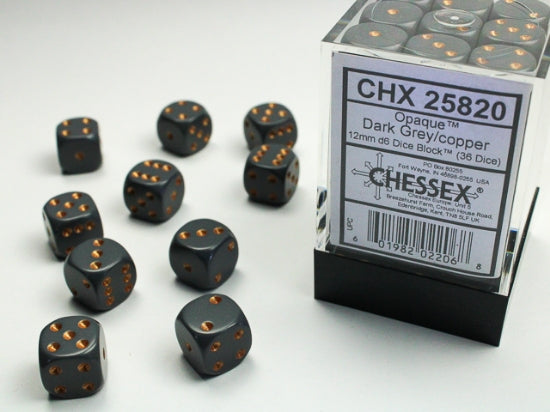 12mm D6 Dice Block: Opaque