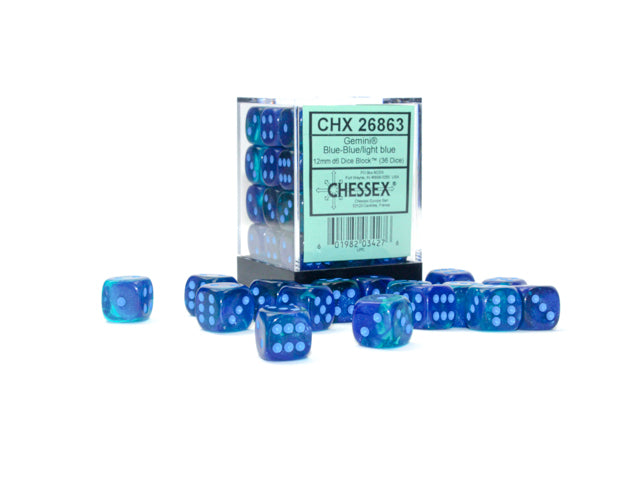 12mm D6 Dice Block: Gemini