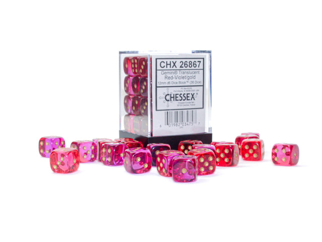 12mm D6 Dice Block: Gemini