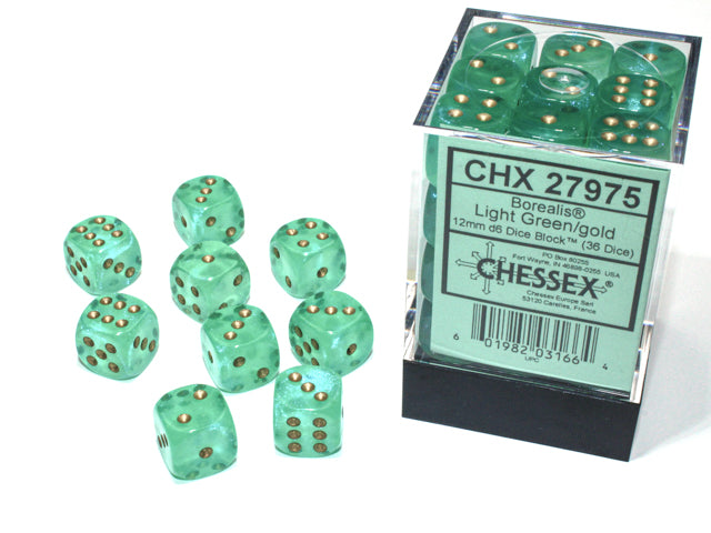 12mm D6 Dice Block: Borealis