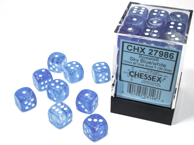 12mm D6 Dice Block: Borealis