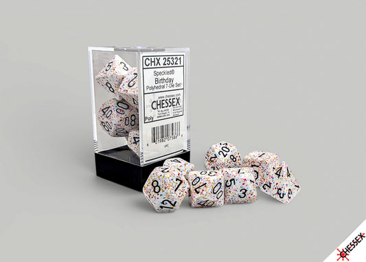 Polyhedral 7-Die Set: Speckled