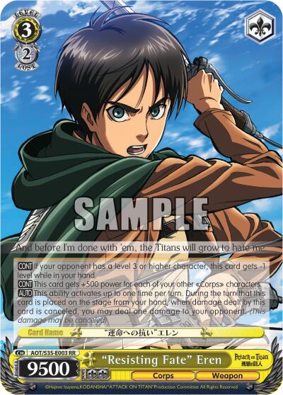 "Resisting Fate" Eren
