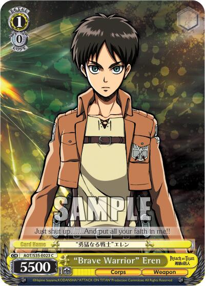 "Brave Warrior" Eren