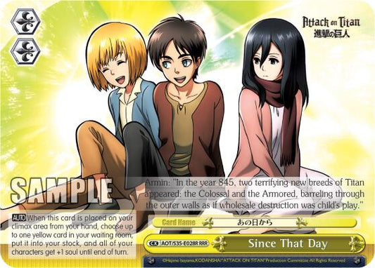 Since That Day (RRR)