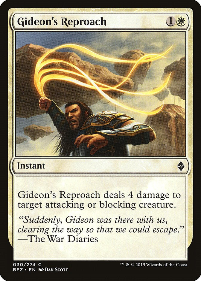 Gideon's Reproach [BFZ - 30]