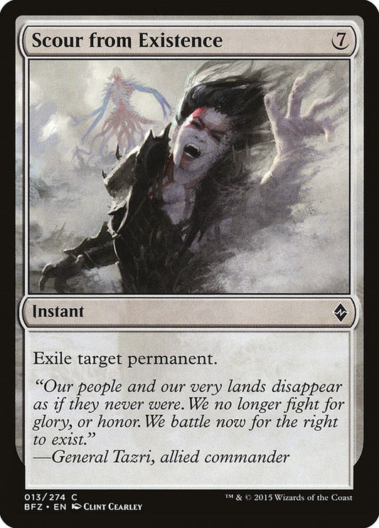 Scour from Existence [BFZ - 13]