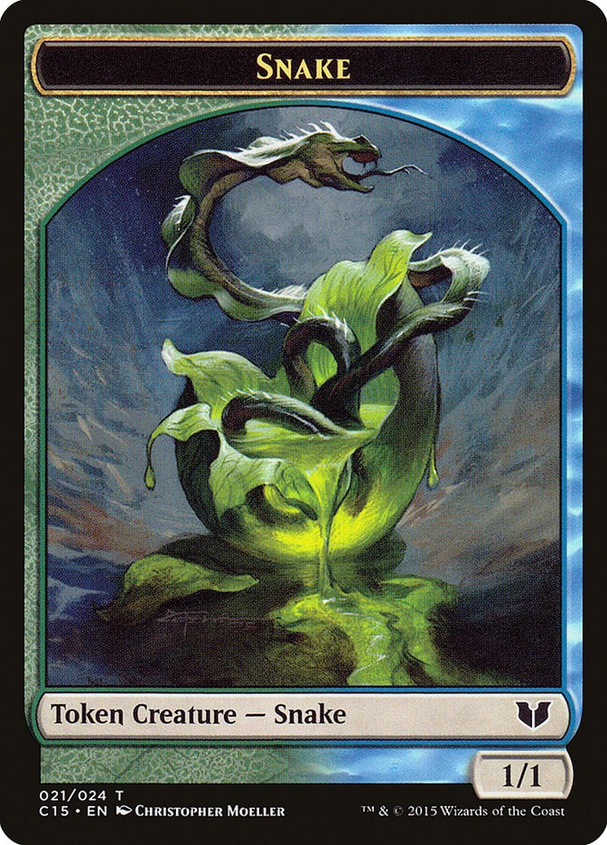 Snake (021) // Saproling Double-Sided Token