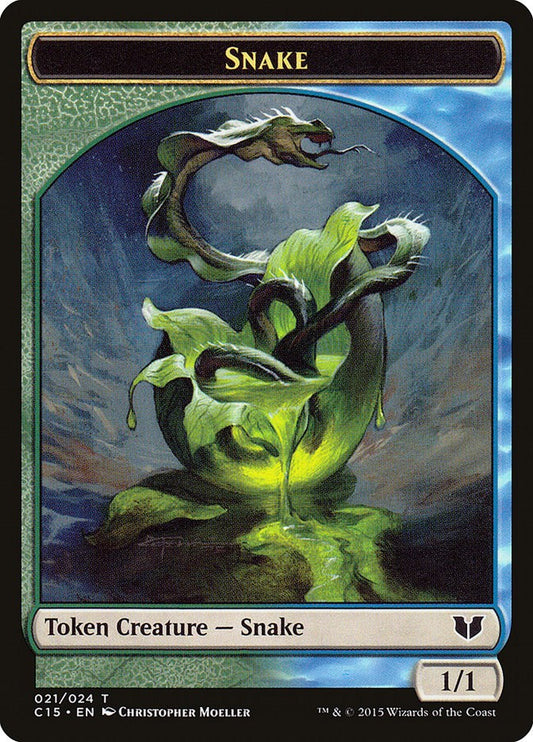 Snake (021) // Saproling Double-Sided Token
