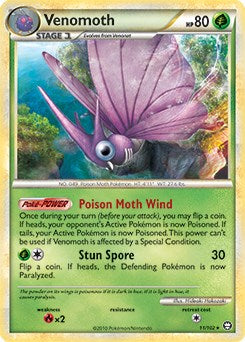 Venomoth - 11/102 (HGSS Triumphant)