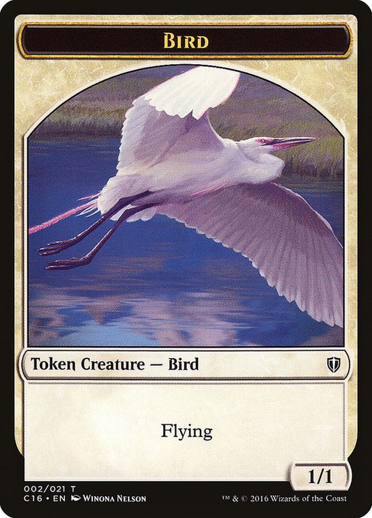 Bird (002) // Saproling  (016) Double-Sided Token