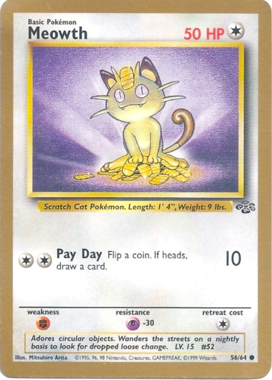 Meowth - 56/64 (Gold Bordered Promo) [MCAP - 56/64]