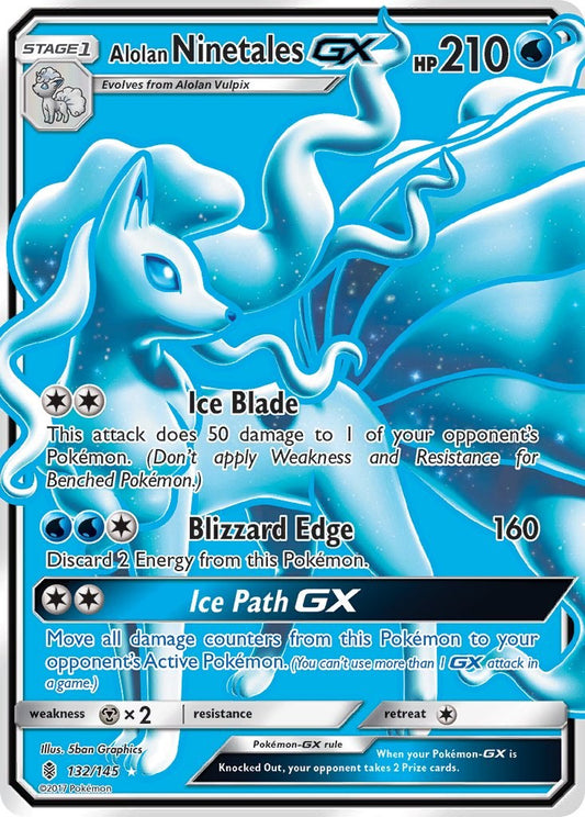 Alolan Ninetales GX (Full Art) [SM02 - 132/145]