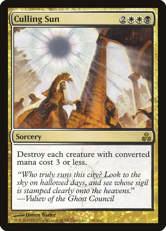 Culling Sun [GPT - 109]