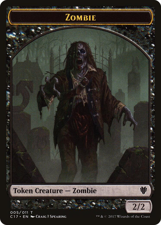 Zombie // Gold Double-Sided Token