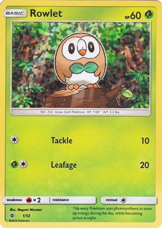 Rowlet - 1/12