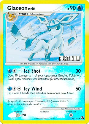 Glaceon - 20/100 [Platinum] [BKP - 020/100]