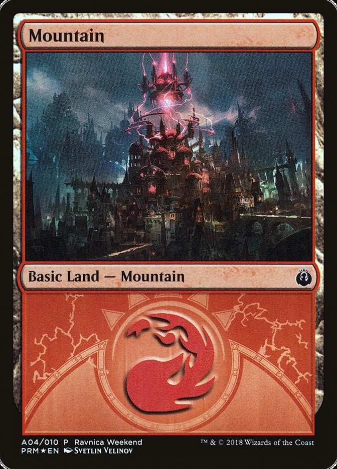 Mountain - Izzet (A04) [LARP - 4]