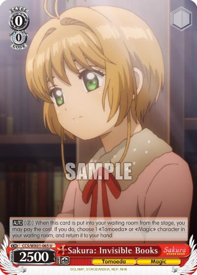 Sakura: Invisible Books [CCS/WX01 - CCS/WX01-065 U]