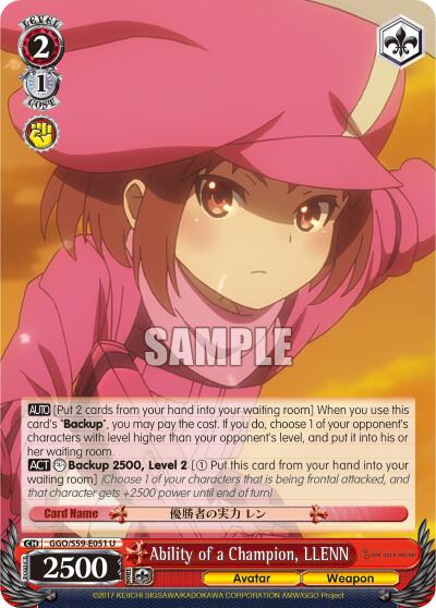 Ability of a Champion, LLENN