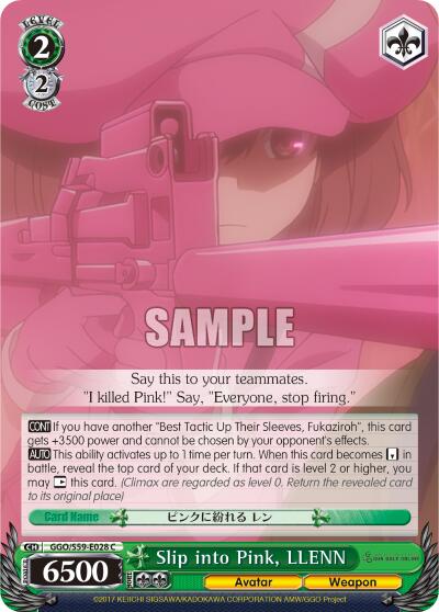 Slip into Pink, LLENN