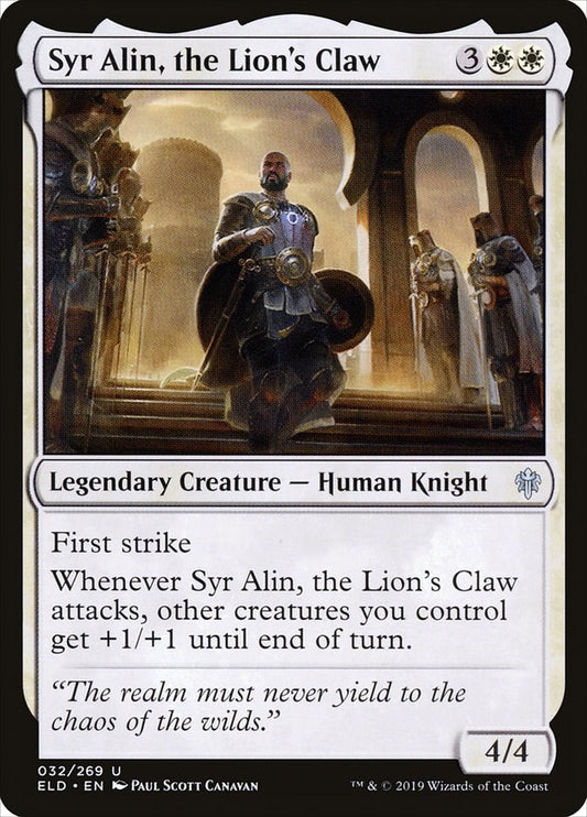 Syr Alin, the Lion's Claw [ELD - 32]