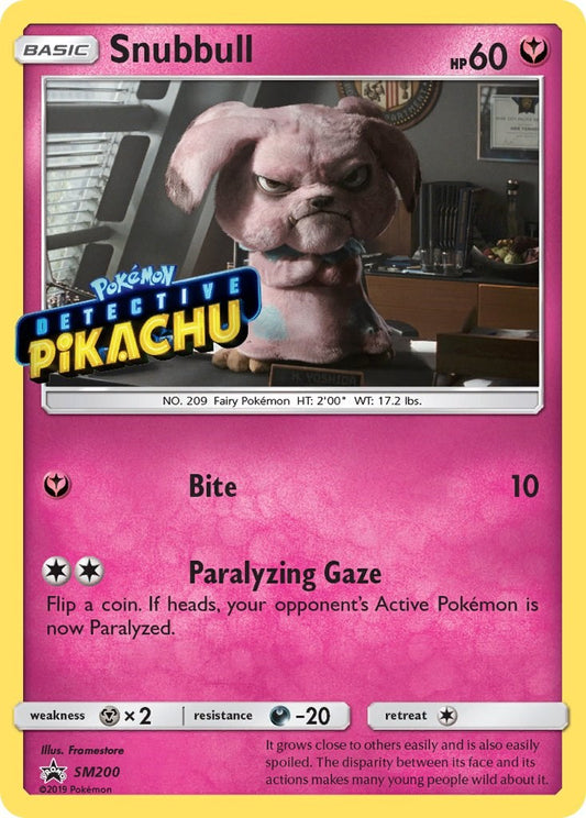 Snubbull - SM200 (Detective Pikachu Stamped)