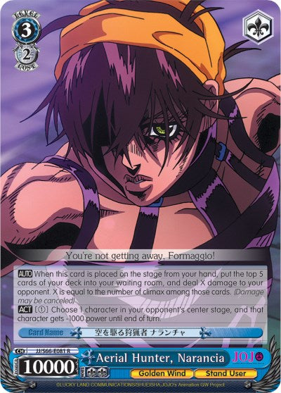 Aerial Hunter, Narancia