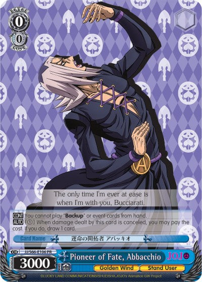 Pioneer of Fate, Abbacchio
