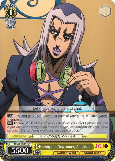 Hazing the Newcomer, Abbacchio [JJ/S66 - JJ/S66-TE04 TD]