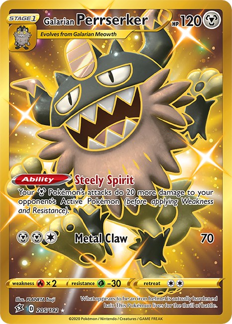 Galarian Perrserker (Secret) [SWSH02 - 205/192]