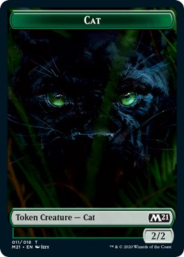 Cat (011) // Soldier Double-sided Token [M21 - 11]