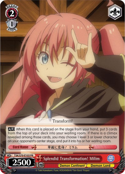 Splendid Transformation! Milim