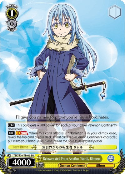 Reincarnated From Another World, Rimuru (SR)