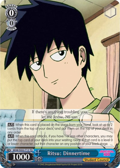 Ritsu: Dinnertime