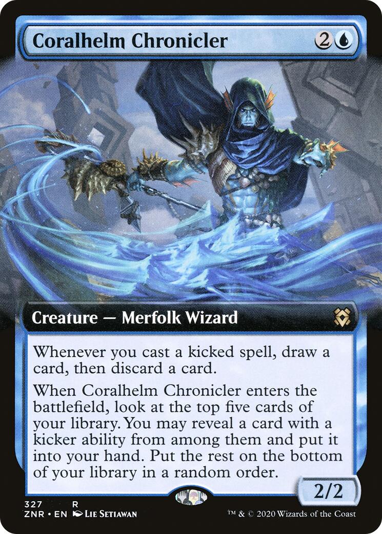 Coralhelm Chronicler (Extended Art) [ZNR - 327]