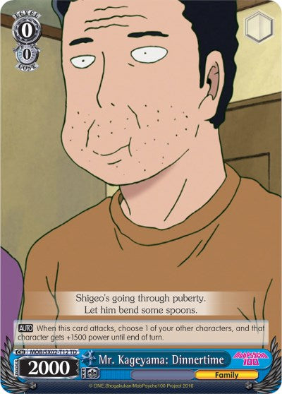 Mr. Kageyama: Dinnertime