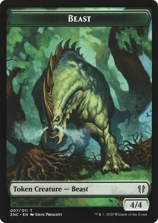 Beast // Saproling Double-Sided Token