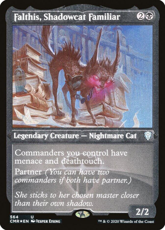 Falthis, Shadowcat Familiar (Foil Etched) [CMR - 564]