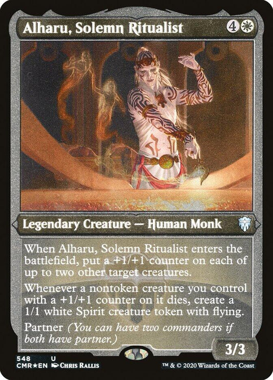 Alharu, Solemn Ritualist (Foil Etched) [CMR - 548]