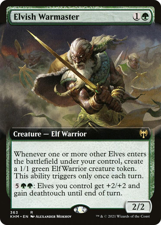 Elvish Warmaster (Extended Art) [KHM - 363]