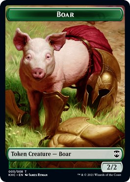 Boar // Spirit Double-Sided Token