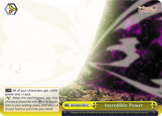 Incredible Power [SDS/SX03 - SDS/SX03-024 CC]