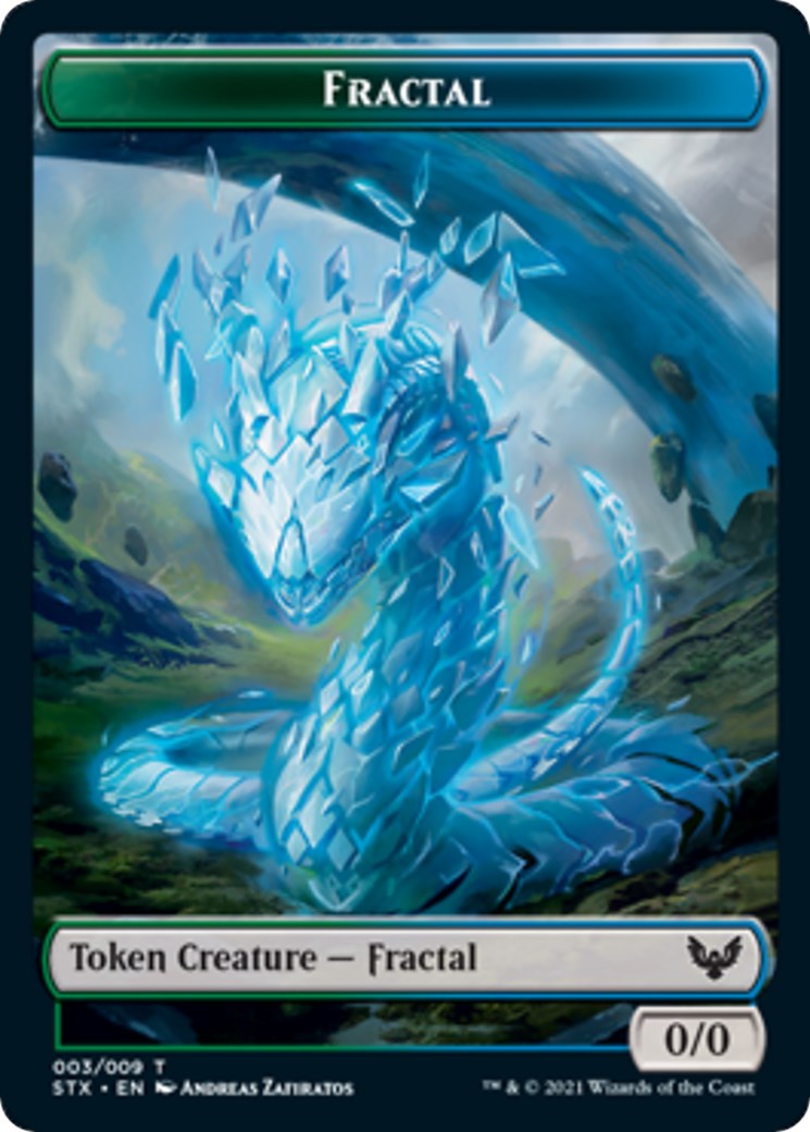 Fractal (3) // Inkling (4) Double-sided Token