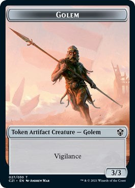 Golem (027) // Thopter Double-Sided Token