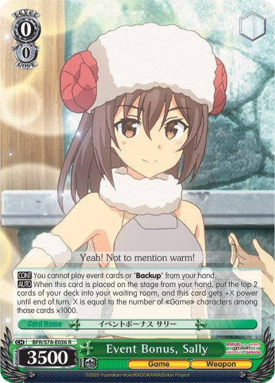 Event Bonus, Sally