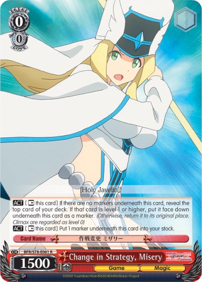 Change in Strategy, Misery