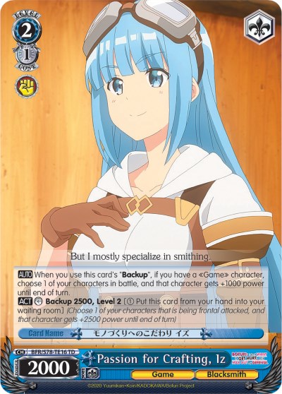 Passion for Crafting, Iz