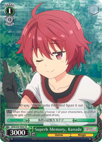 Superb Memory, Kanade